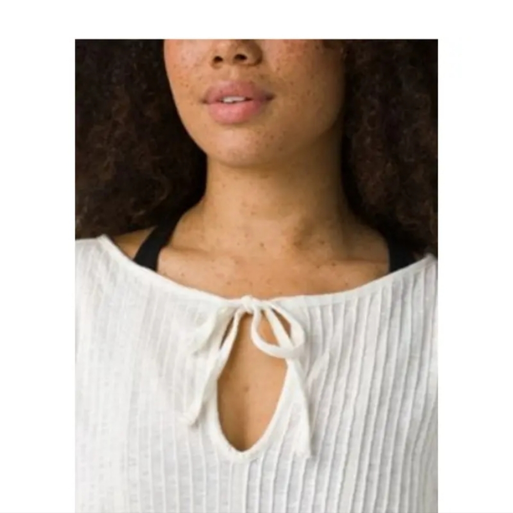 Prana Women's Small Ocupas Popover Top Soft White New with Tags - Picture 3 of 6